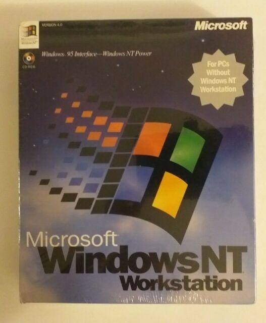 Windows NT 4.0 Logo - Microsoft Windows NT 4.0 Workstation Operating System | eBay