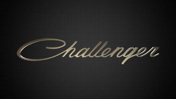 Challenger Logo - 3D model of challenger logo
