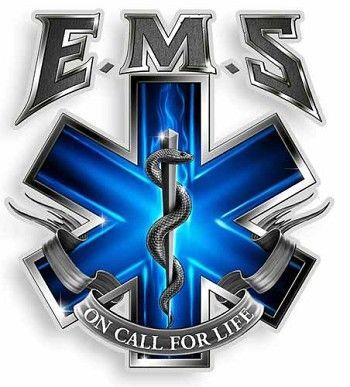 Star of Life Logo - On Call For Life EMS Sticker | EMS Star of Life Decals