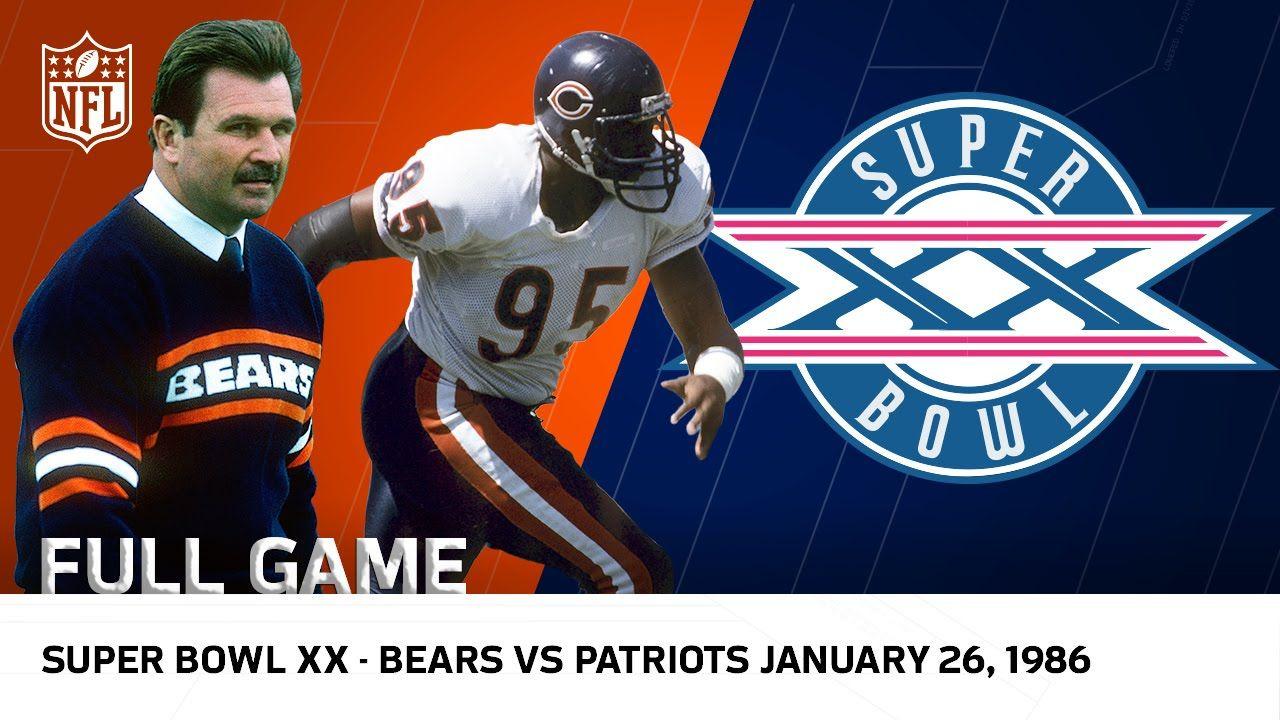 Super Bowl Xx Logo - 85 Bears Win Super Bowl XX | Bears vs. Patriots | NFL Full Game ...