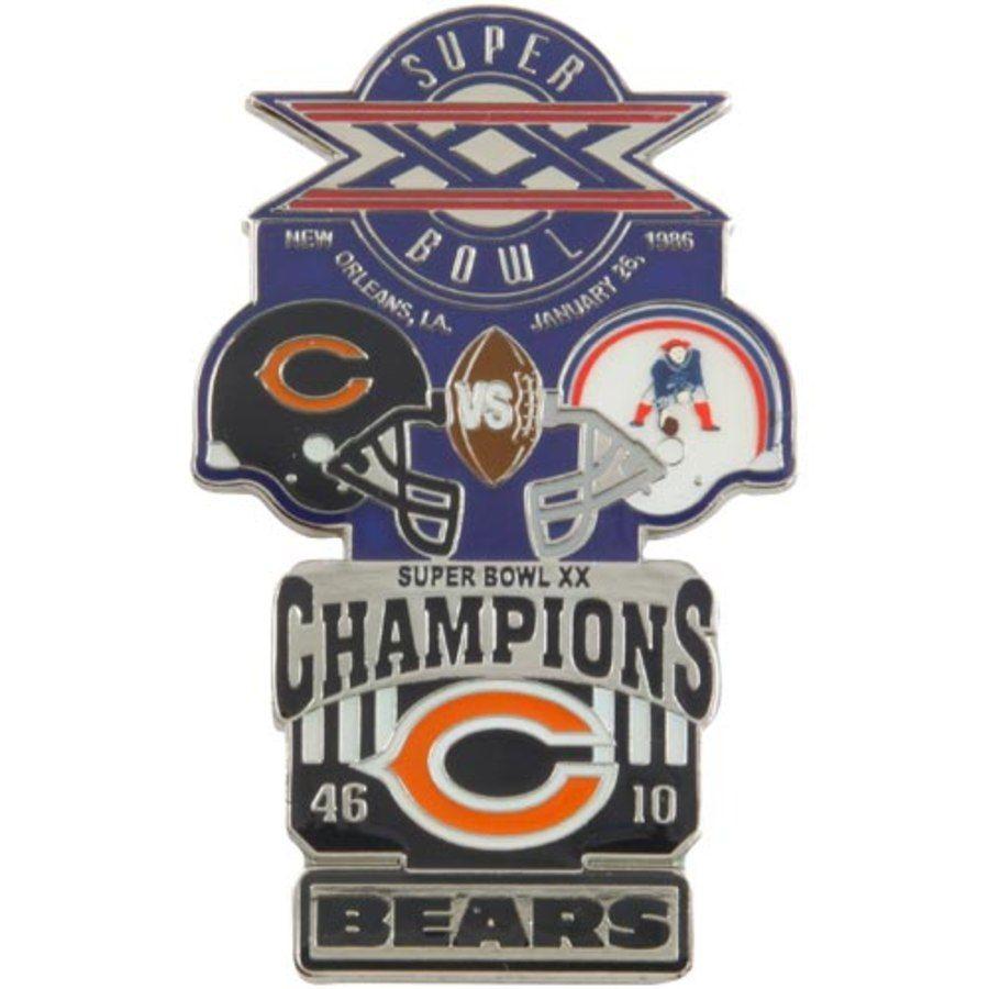 Super Bowl Xx Logo - Chicago Bears Super Bowl XX Collectors Pin