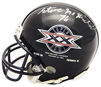 Super Bowl Xx Logo - Amazon.com: Steve McMichael Autographed Mini Helmet - Super Bowl XX ...