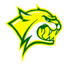 Green and Gold Wildcat Logo - Walker