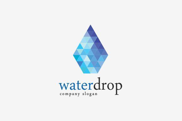Water Drop Logo - Check out Waterdrop Logo by sionadrian on Creative Market | Geometry ...