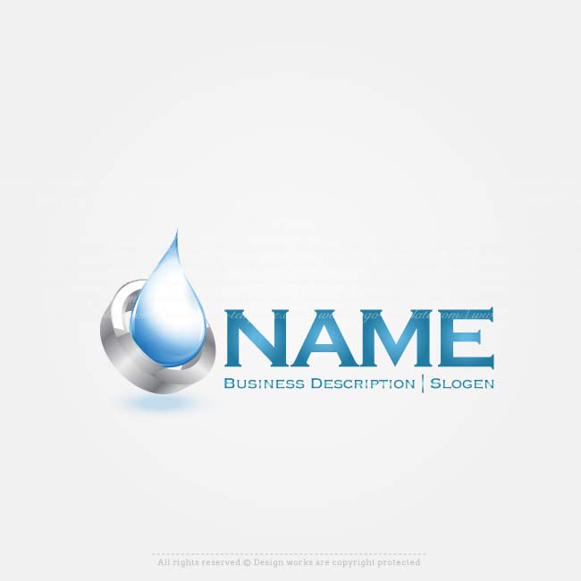 Water Drop Logo - Create a Logo Water drop logo template