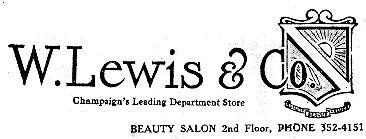 Leading Department Store Logo - Champaign, IL The old W. Lewis & Co. Department Store | Flickr