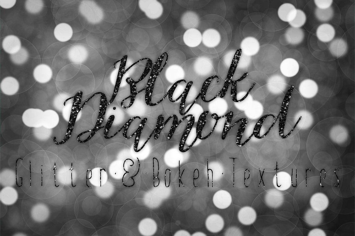 Diamond Glitter Logo - Black Diamond Glitter and Bokeh ~ Textures ~ Creative Market