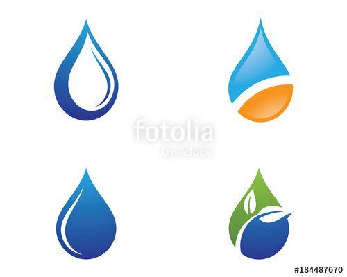 Water Drop Logo - Water drop Logo Template vector illustration design Stock image