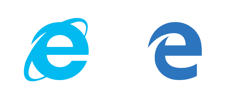 White Microsoft Edge Logo - Brand New: New Logo for Microsoft Edge