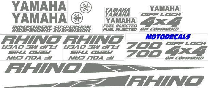 Yamaha Rhino Logo - Decal Sticker Graphic Kit for Yamaha Rhino 700 Fender Plastic Hood ...