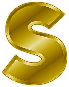 Golden Letter S Logo - Free Gold Letter S Clipart Clipart Graphics, Image