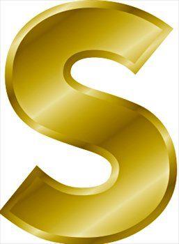 Golden Letter S Logo - Letter S. Free Gold Letter S Clipart Clipart Graphics