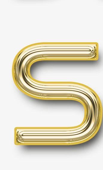 Golden Letter S Logo - Golden Letter S, Letter Clipart, Gold Alphanumeric, Modern PNG Image