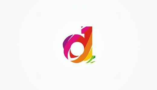 Awesome D Logo - D - Experimental Monogram - TutorialChip