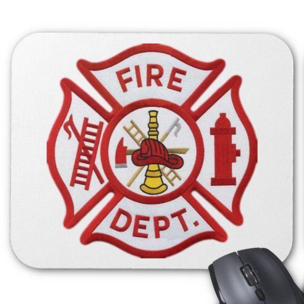 Business Department Logo - Volunteer-Fire-Department-Logo Mouse Pad Custom office supplies ...