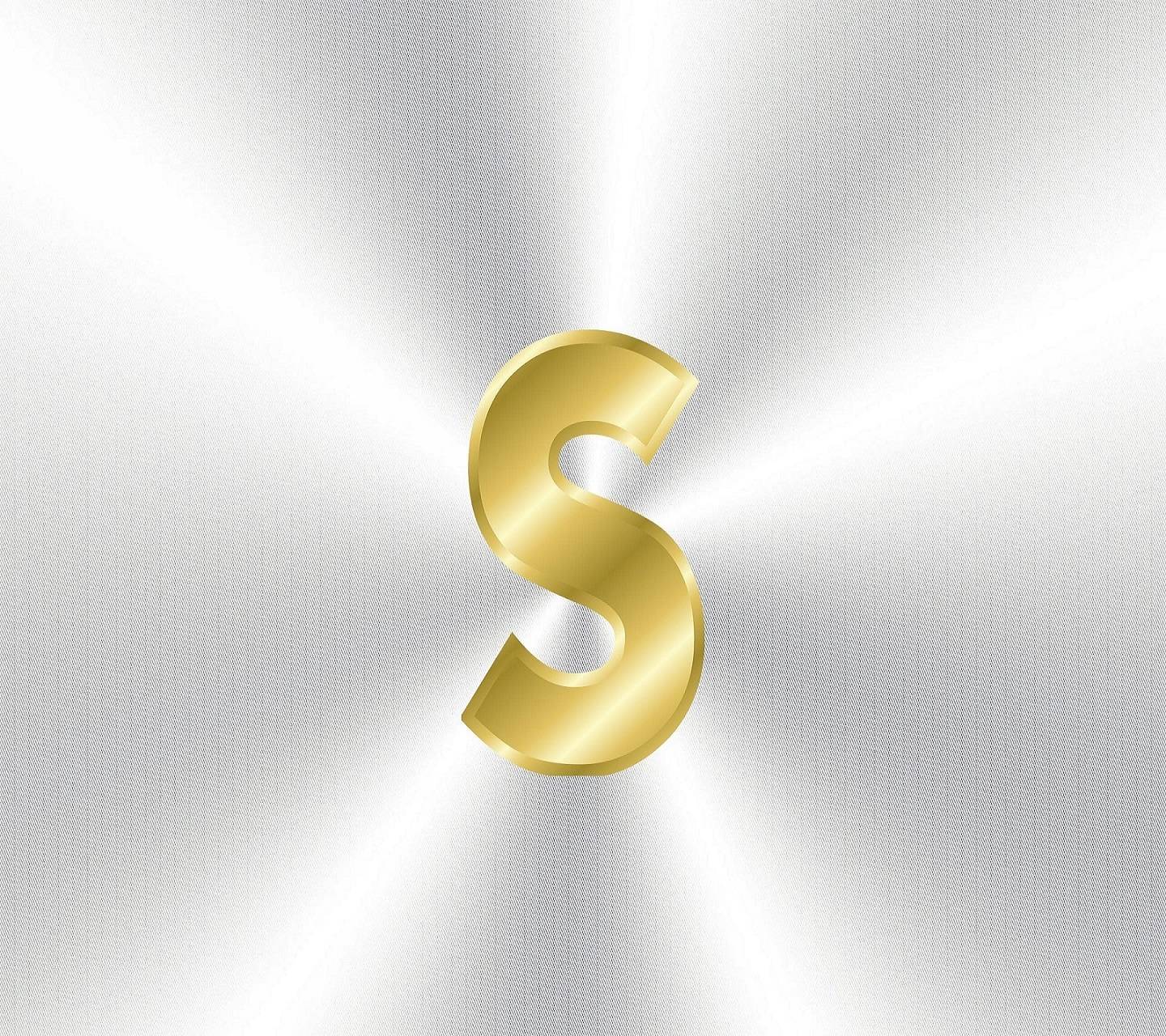 Golden Letter S Logo - Golden Letter S Wallpaper