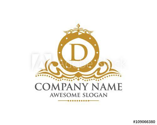 Awesome D Logo - Royal Crown Letter D Logo - Buy this stock vector and explore ...