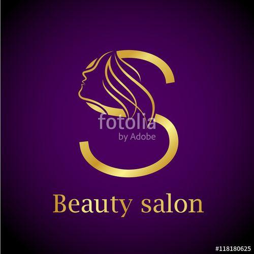 Golden Letter S Logo - Abstract letter S logo,Gold Beauty salon logo design template