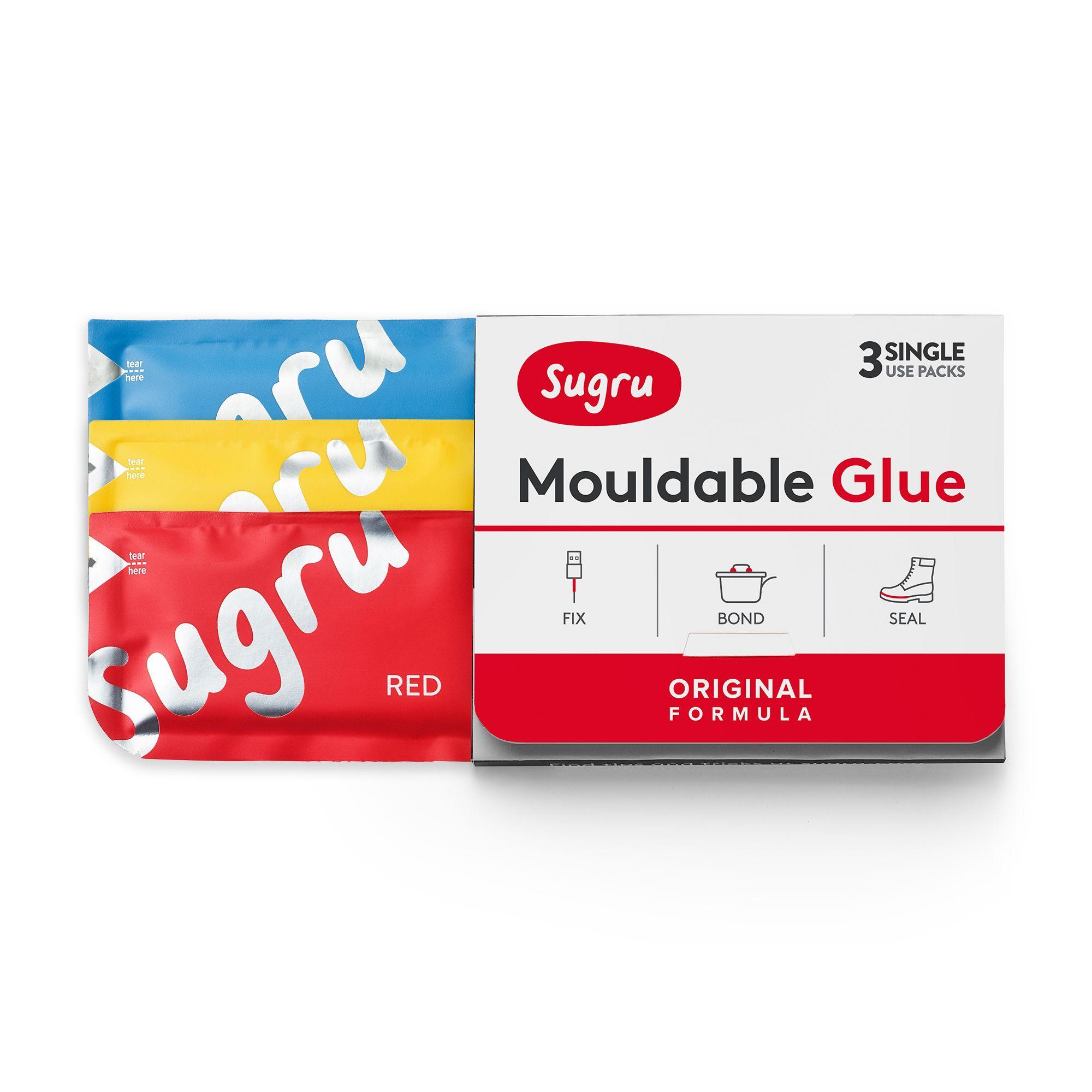 Red Yellow Blue Logo - Buy Sugru Mouldable Glue Formula Yellow & Blue (3 Pack)