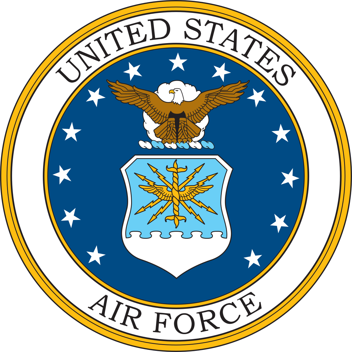Blue Military Logo - United States Air Force