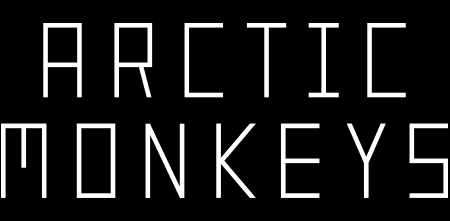 Arctic Monkeys Black and White Logo - Arctic Monkeys | Domino Mart