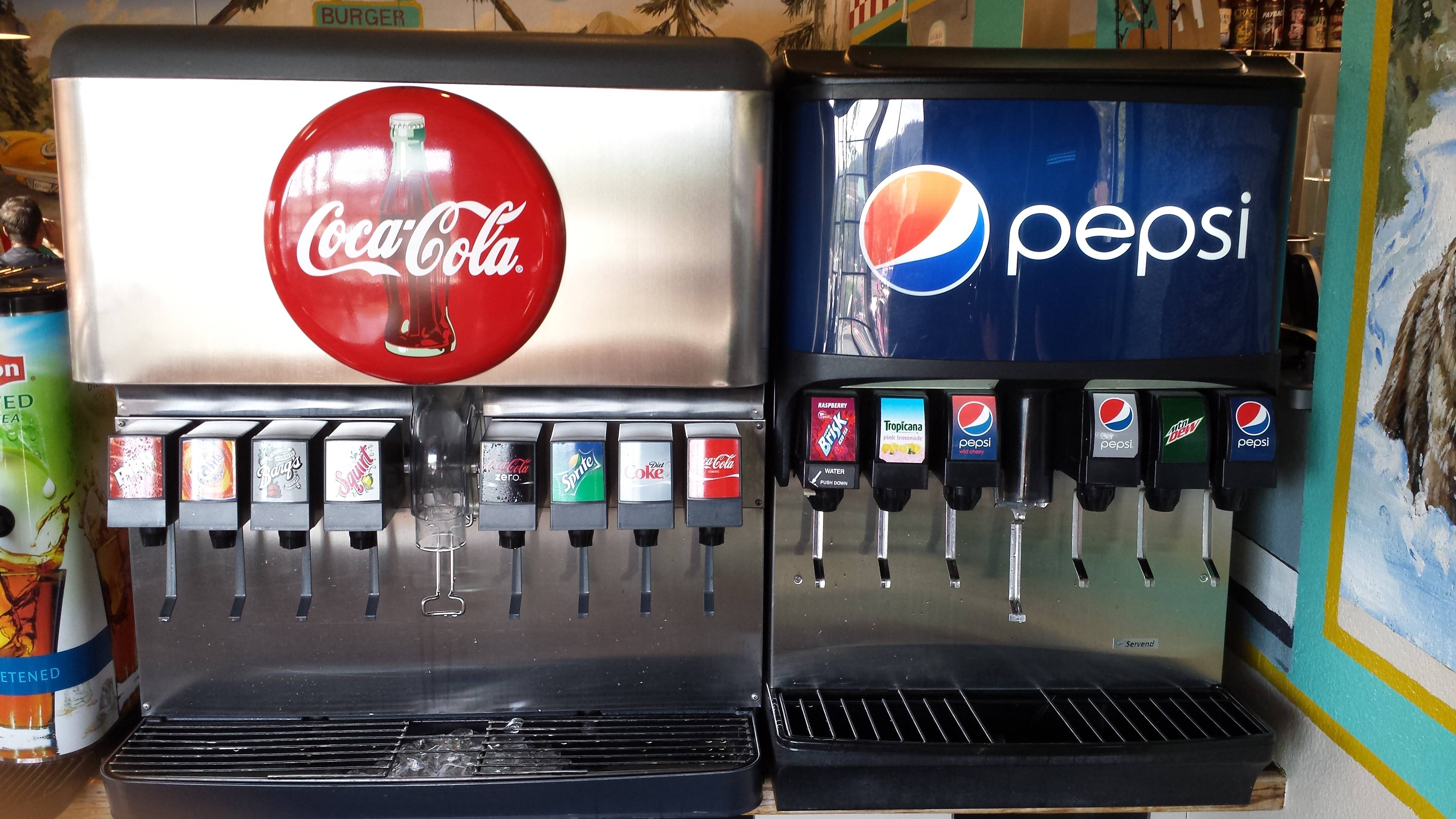 Pepsi Machine Logo - The restaurant I went to had both a Coke and Pepsi machine