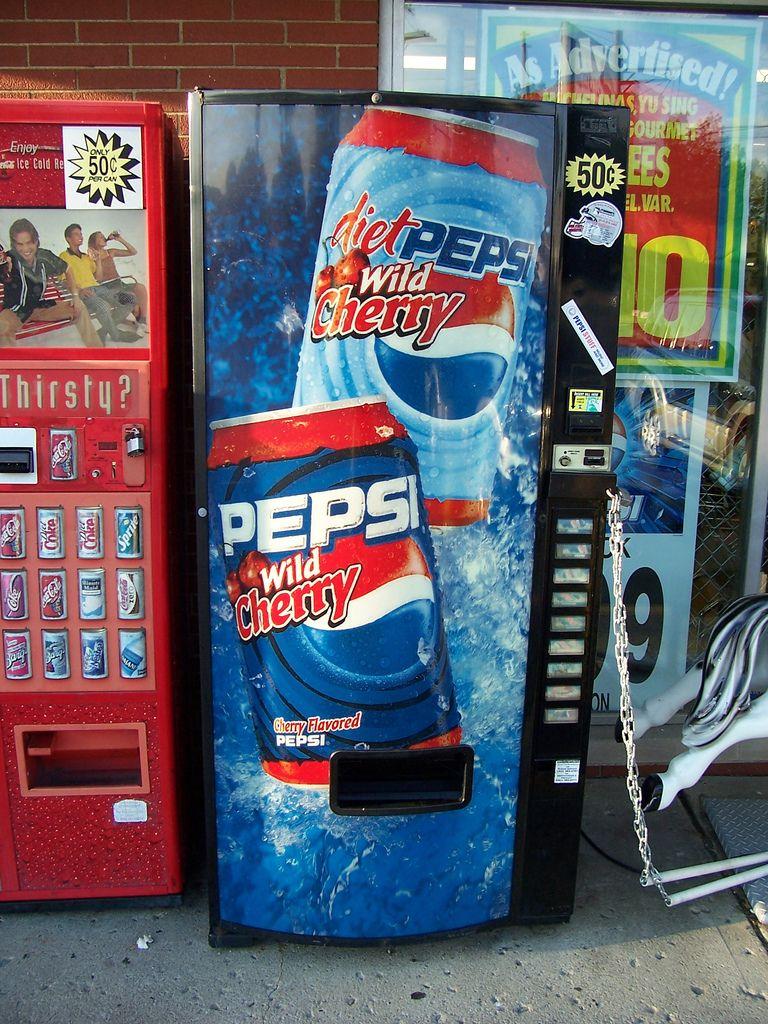 Pepsi Machine Logo - Wild Cherry Pepsi Vending Machine