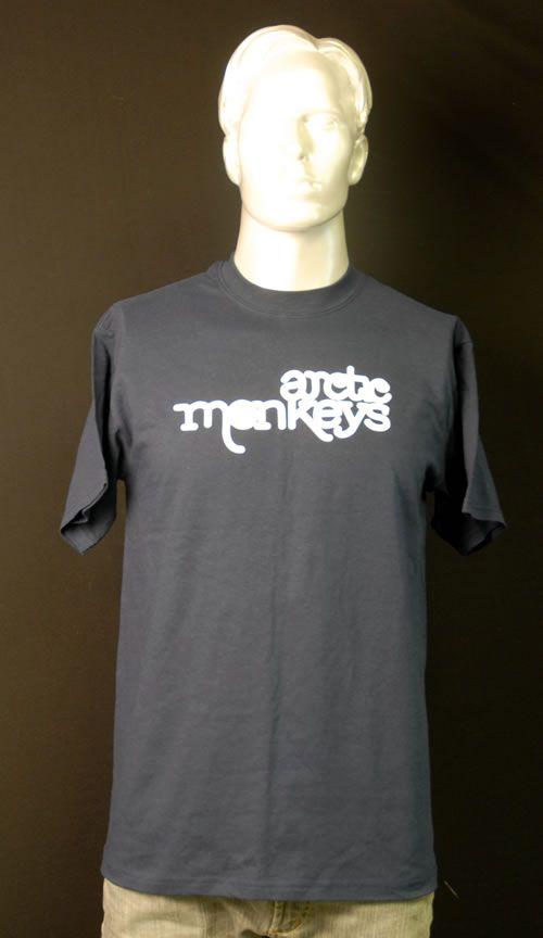Arctic Monkeys Official Logo - Arctic Monkeys White Logo T-Shirt - Medium UK Promo t-shirt (633353)