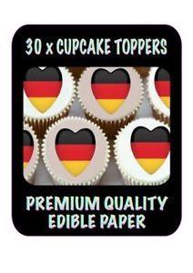 Heart Shaped Olympic Logo - Details about 30 X GERMAN HEART SHAPED FLAGS EDIBLE CUPCAKE TOPPERS  OLYMPICS RICE PAPER 694