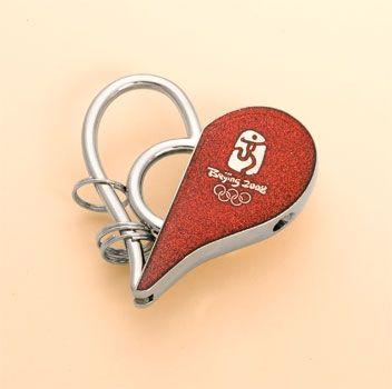 Heart Shaped Olympic Logo - Heart Shaped Key Chain. Accessories. Beijing Olympics Accessories