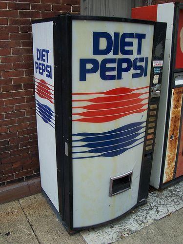 Pepsi Machine Logo - Vintage Diet Pepsi Vending Machine