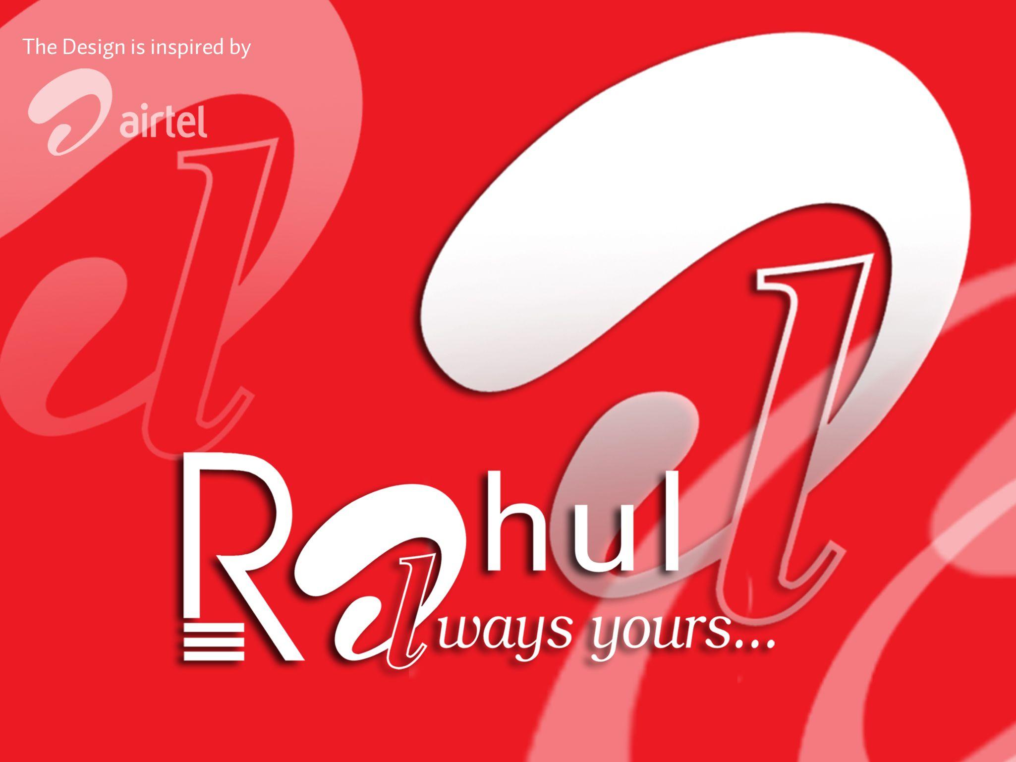 Airtel Logo - Rahul Kesharwani Alway Yours in Airtel Logo Style | My Some Own ...