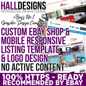 eBay Company Logo - Custom eBay Store Shop & Logo & Listing Template Design Service 2018