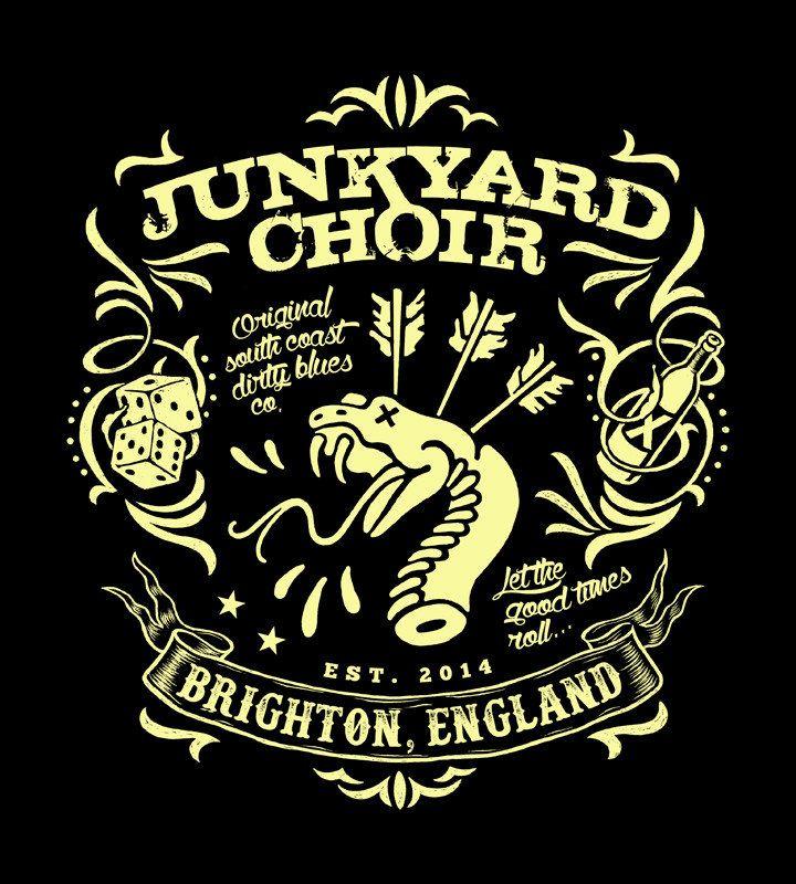 Snake Rattler Logo - Original 'Snake Rattle & Roll' T-Shirt | Junkyard Choir