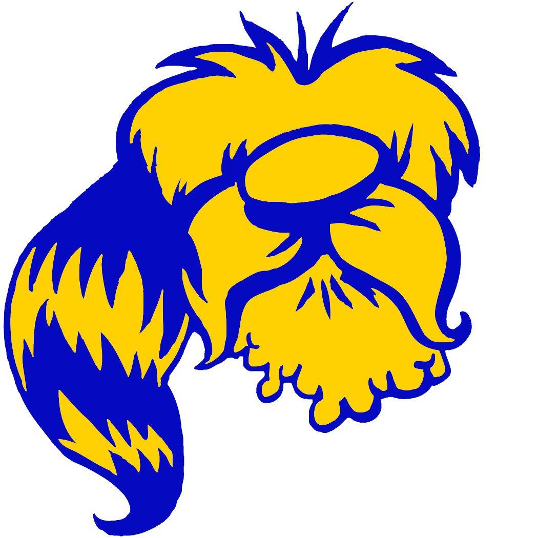 Blue and Yellow College Logo - NWAC Baseball Teams