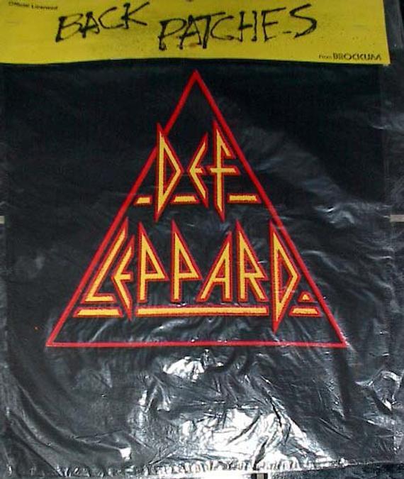 Def Leppard Original Logo - Def Leppard Logo Back Patch Hysteria Tour Deadstock | Etsy