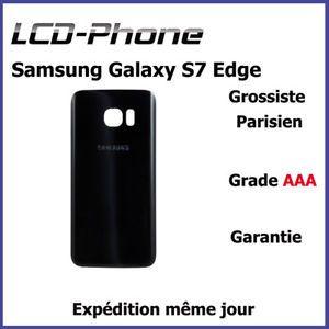 Samsung Galaxy S7 Edge Logo - Glass / Back cover Samsung Galaxy S7 Edge (G935F) Black With logo +