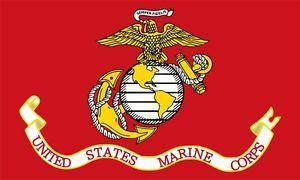 Military Eagle Logo - inch US Marine Corps FLAG Sticker marines usmc military