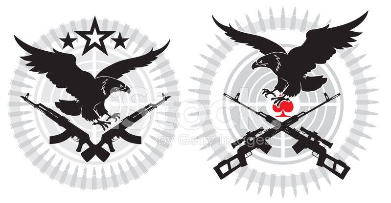 Military Eagle Logo - Military Emblem Stock Vector