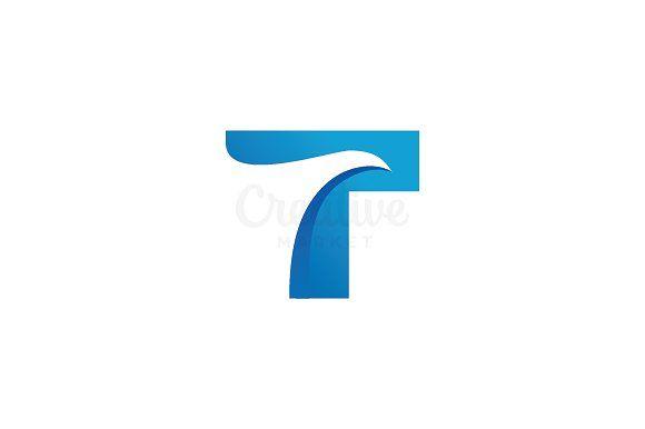 Blue Letter T Logo - Letter T Logo ~ Logo Templates ~ Creative Market