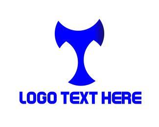 Blue Letter T Logo - Letter T Logo Maker