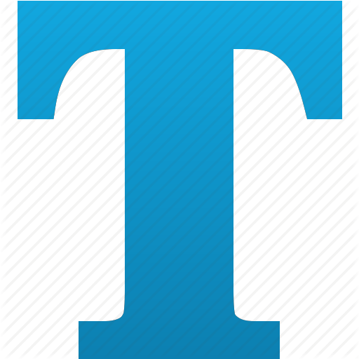 Blue Letter T Logo Logodix