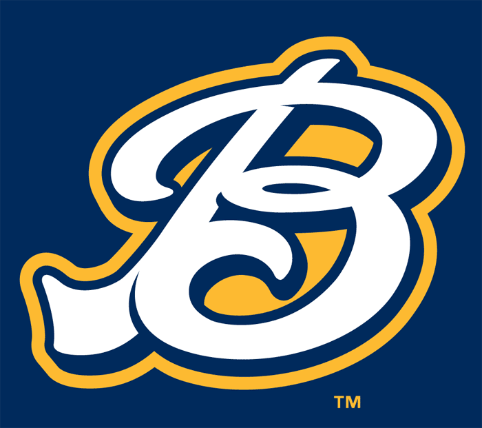 Blue and Yellow Sports Logo - Burlington Bees Cap Logo League (MWL) Creamer's