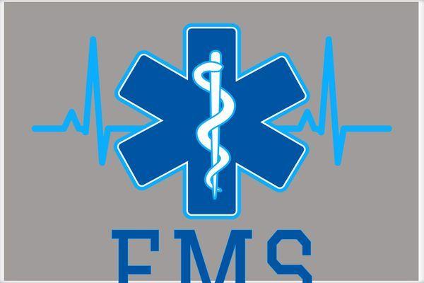 Emergency Medical Logo - EMS Emergency Medical Services Pulse Logo Poster