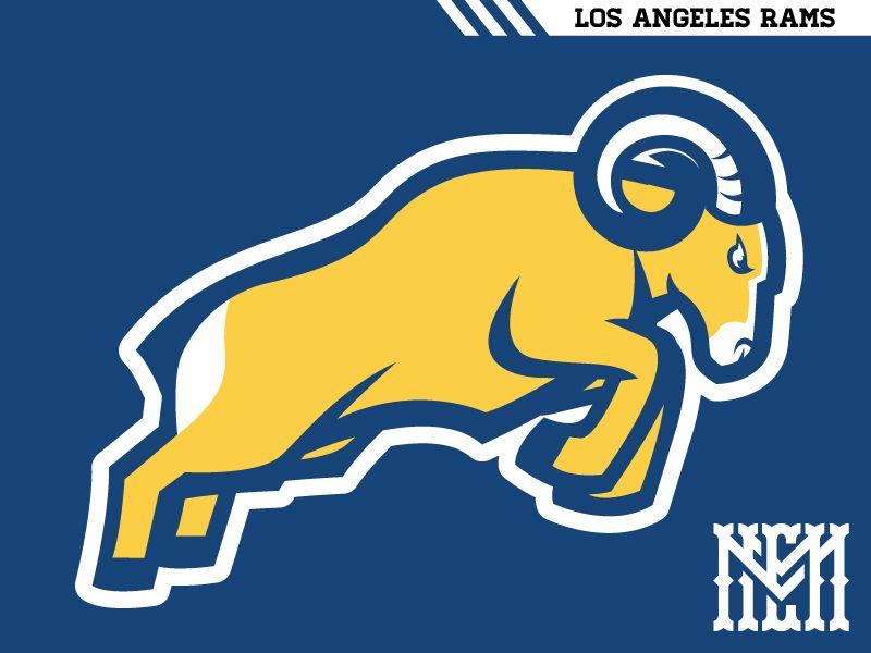 Blue and Yellow Sports Logo - LA Rams Logo - Concepts - Chris Creamer's Sports Logos Community ...