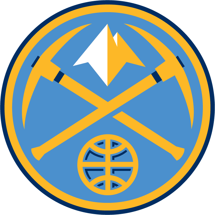 Blue and Yellow Sports Logo - Denver Nuggets Alternate Logo Basketball Association NBA