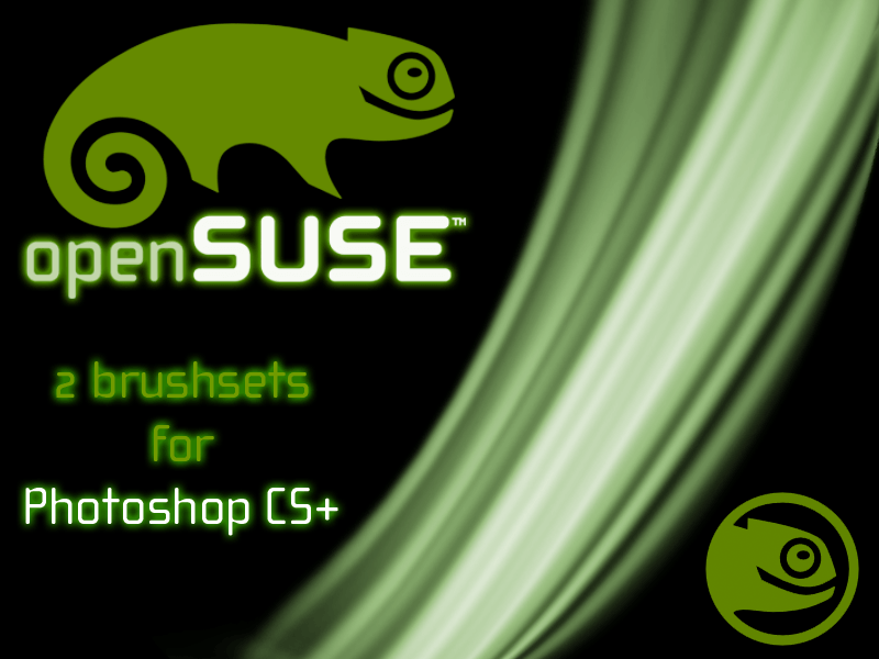 openSUSE Logo - openSUSE logo brushset by deviantdark on DeviantArt