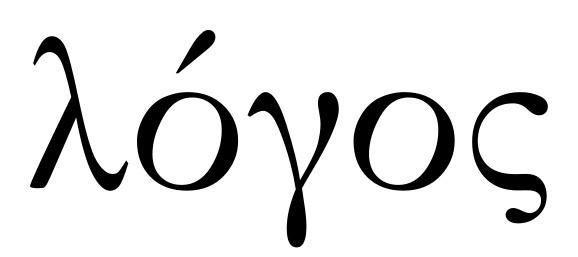 Greek Word Logo - Tony Pritchard on | Logos - Font Sunday | Logos, Greek words, Words