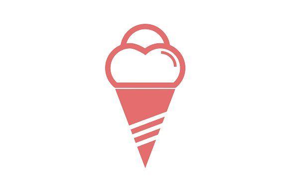 Ice Cream Heart Logo - 15 Ice Cream Icons ~ Icons ~ Creative Market