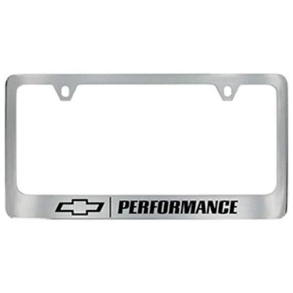 Chevrolet Performance Logo - 2019 Bolt License Plate Frame, Chrome with Black Chevrolet ...